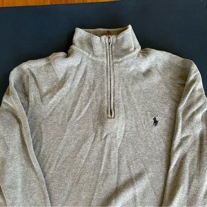 Ralph Lauren grey quarter zip pullover size S good condition